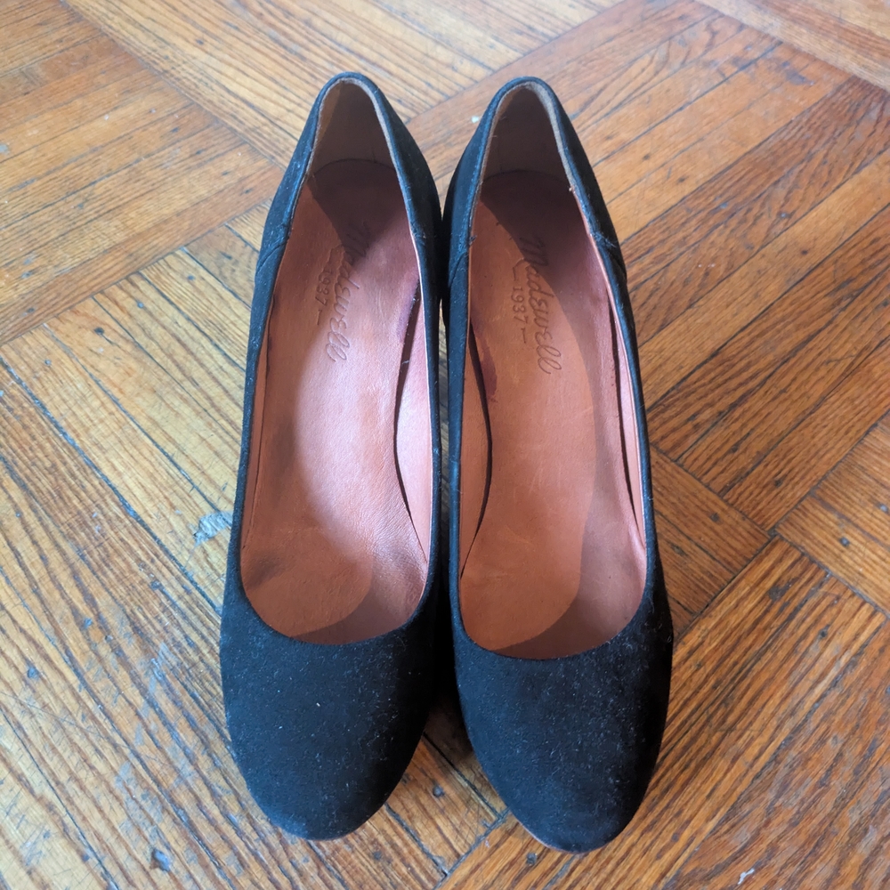 Madewell Black Suede Frankie Pumps - Picture 5 of 6
